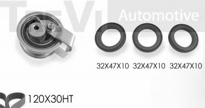 TREVI AUTOMOTIVE kd1266s1 -  Комплект ремня ГРМ